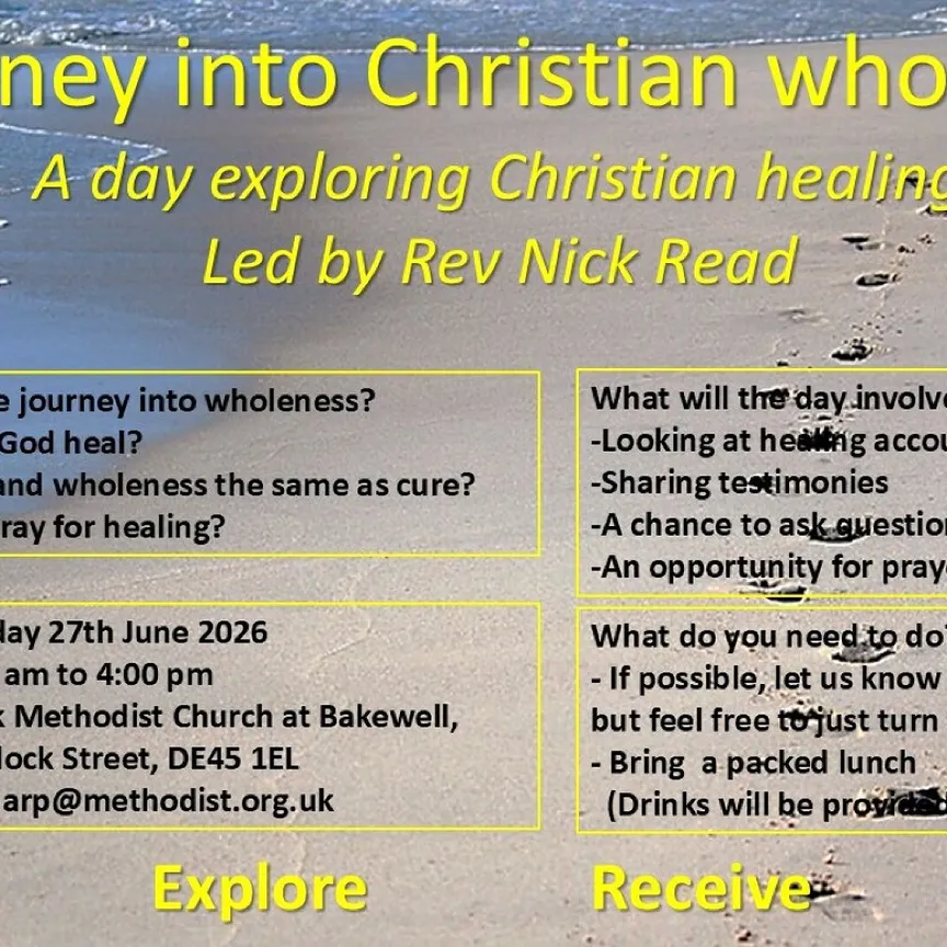 Publicity For Journey Into Healing Bakewell 26b