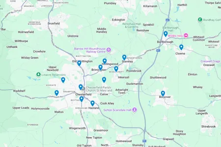 Circuit map of Churches