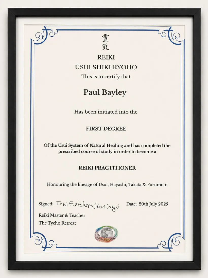 Usui Shiki Ryoho Reiki First Degree