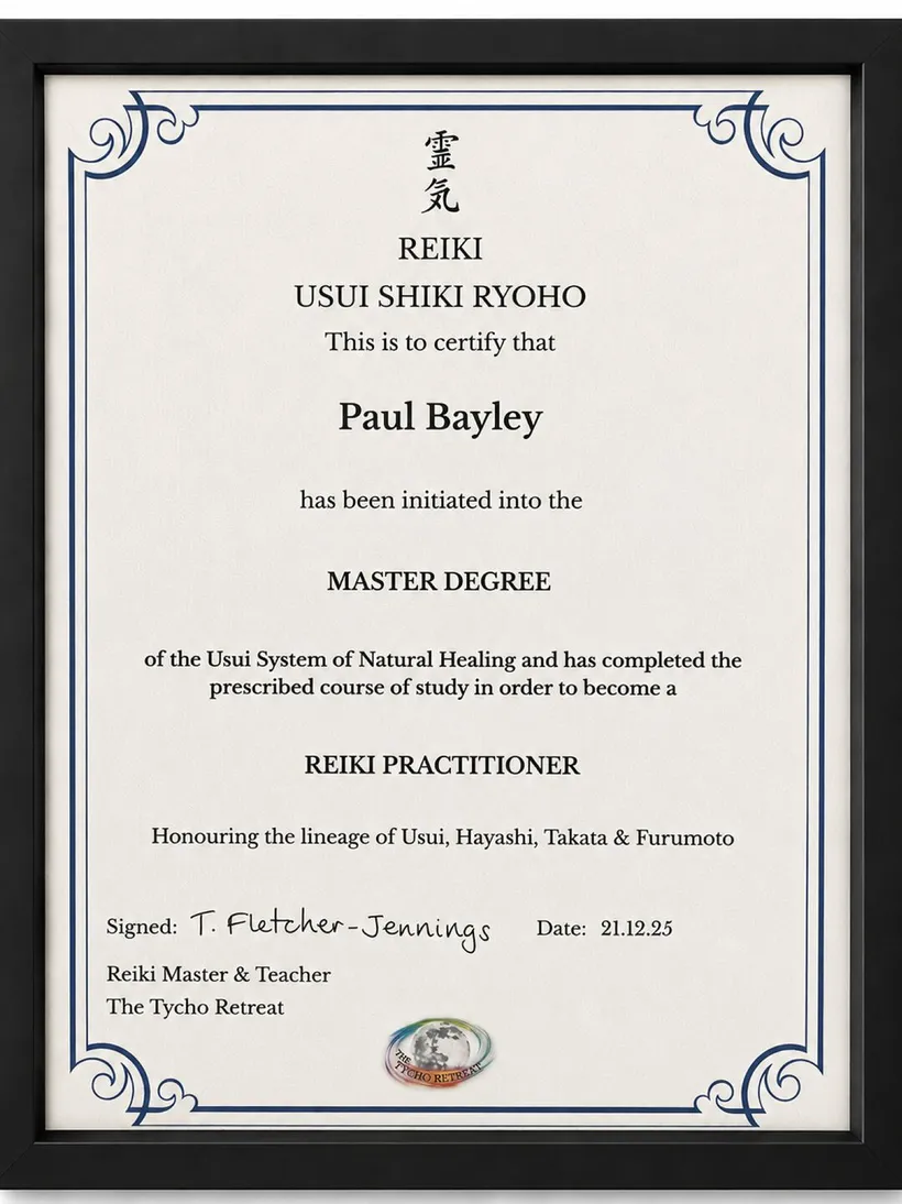 Usui Shiki Ryoho Reiki Master Degree