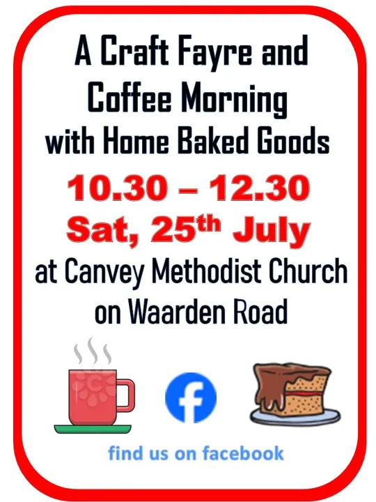 Craft Fayre and Coffee Morning Canvey Island 25th