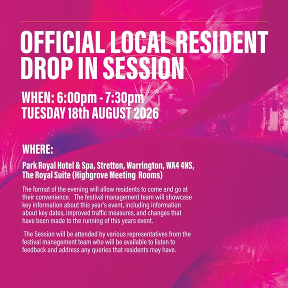 Creamfields 2026 Residents Invite Flyer