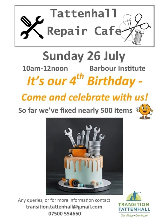 Repair Cafe 4th Birthday