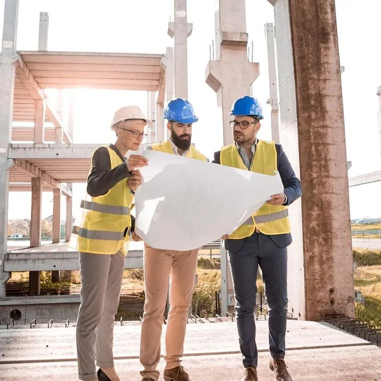 Architect, plan, construction, protective helmet