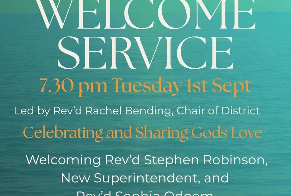 Welcome Service &ndash; 1 st Sept Jpeg
