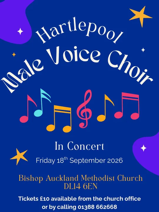 Hartlepool Male Voice Choir Concert 18.09.2026