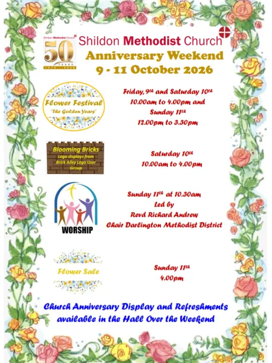 Shildon 50 Years Timeline For Weekend Oct 2026