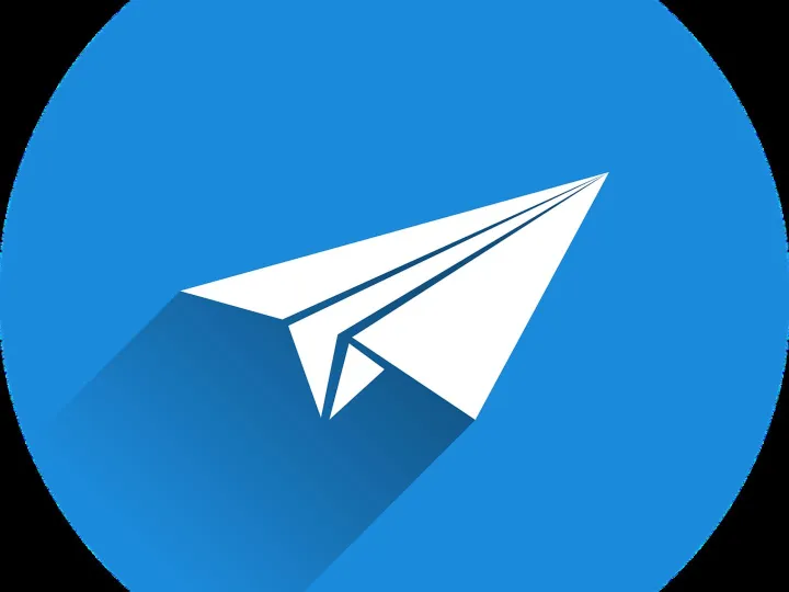 Paper airplane, send, newsletter, icon, blue