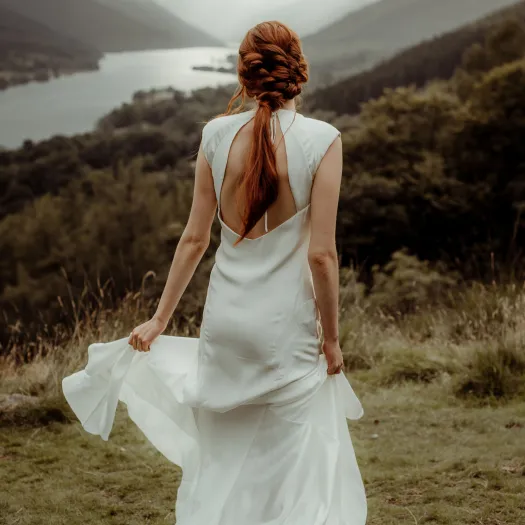 Back view swishy Scotland style P