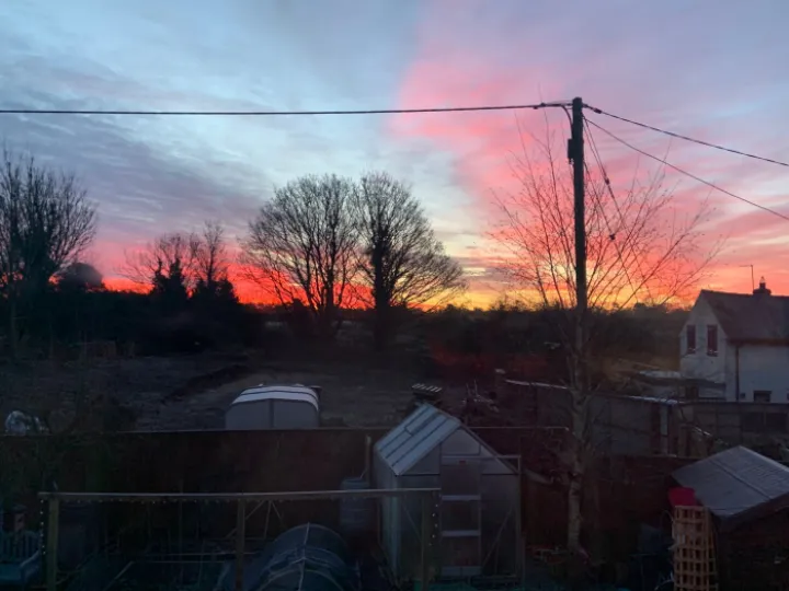 sunrise over audlem