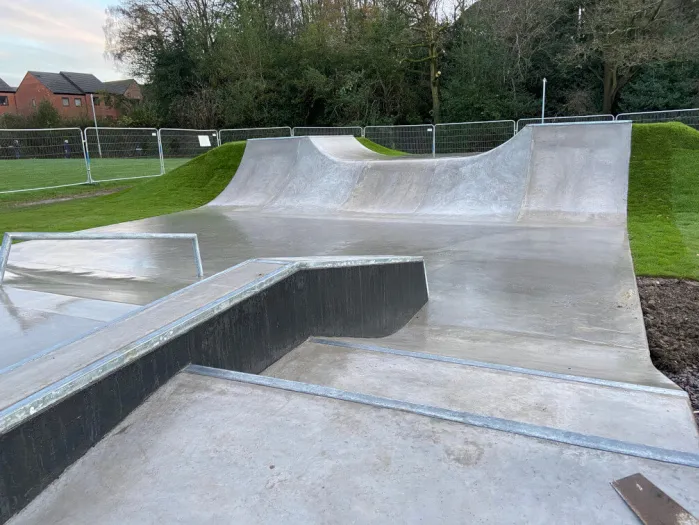 Woodside Telford skatepark layout