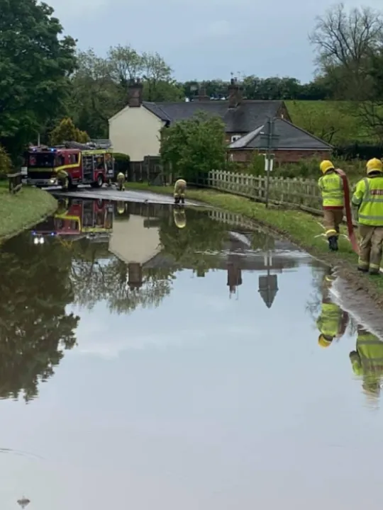 Woore House Flood