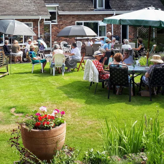 Kelsall WI members at a garden party