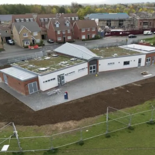 Sports Pavilion Aerial View