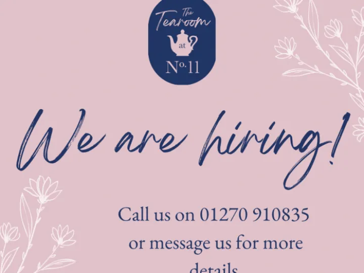 Tea Room Vacancy