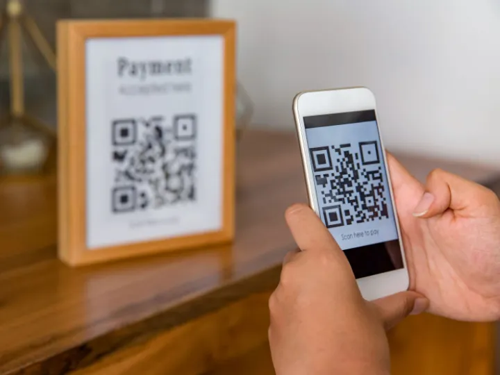 Scanning a QR code