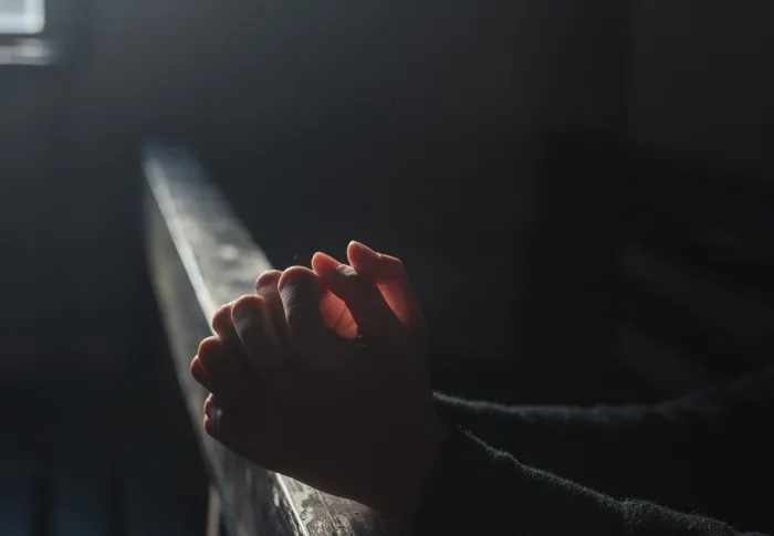Prayer, hands, church