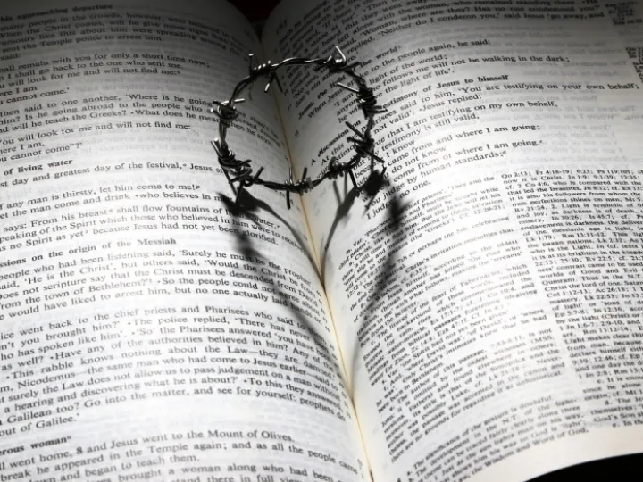 Love, cross, thorns