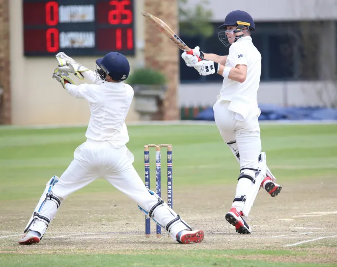 Men Playing Cricket