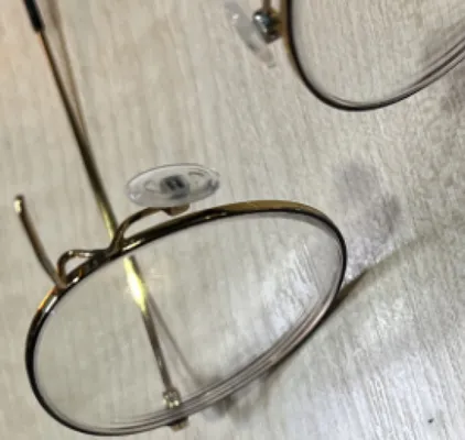 Broken metal eyewear