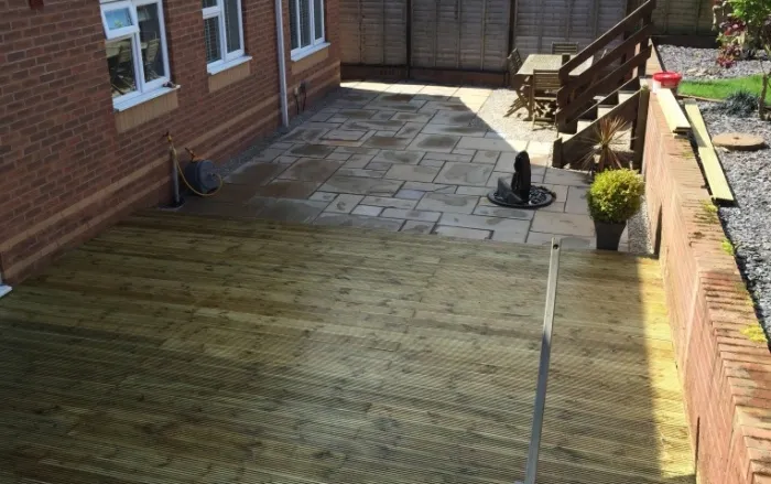 domestic block patio and boards