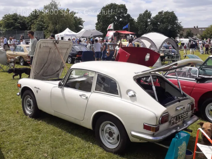 White coupe at Weald Show