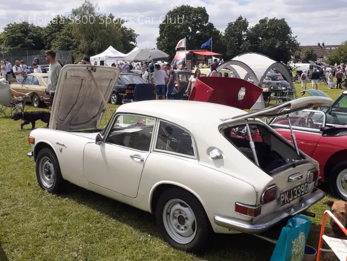 White coupe at Weald Show