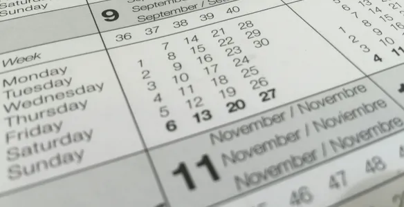White Calendar