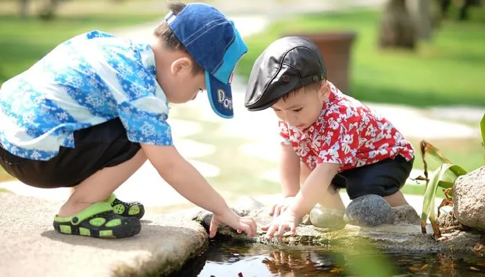 People, little boys, park