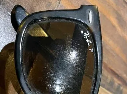 Damaged Rayban lens