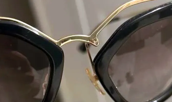 Broken spectacle frames