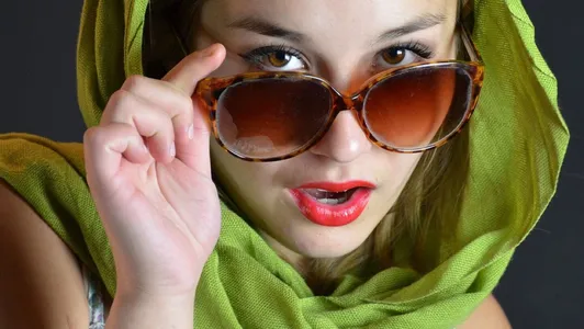 Sunglasses, cloth, face