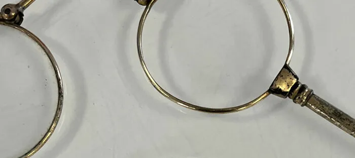Broken vintage spectacles frame