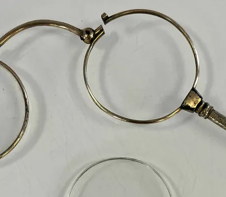 Broken vintage spectacles frame