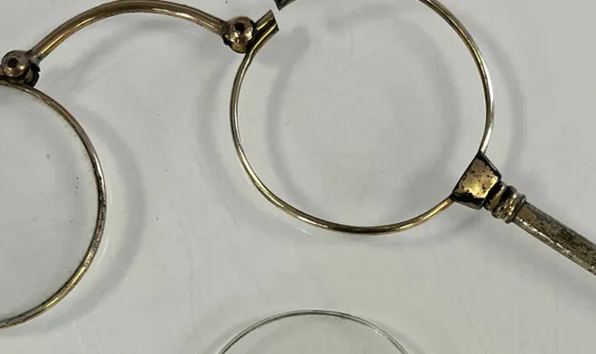 Broken vintage spectacles frame