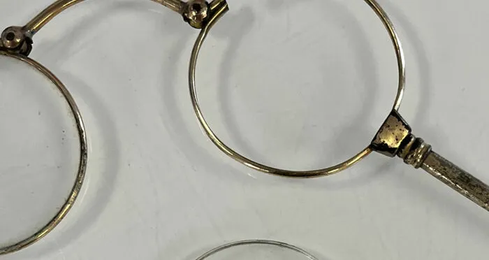Broken vintage spectacles frame
