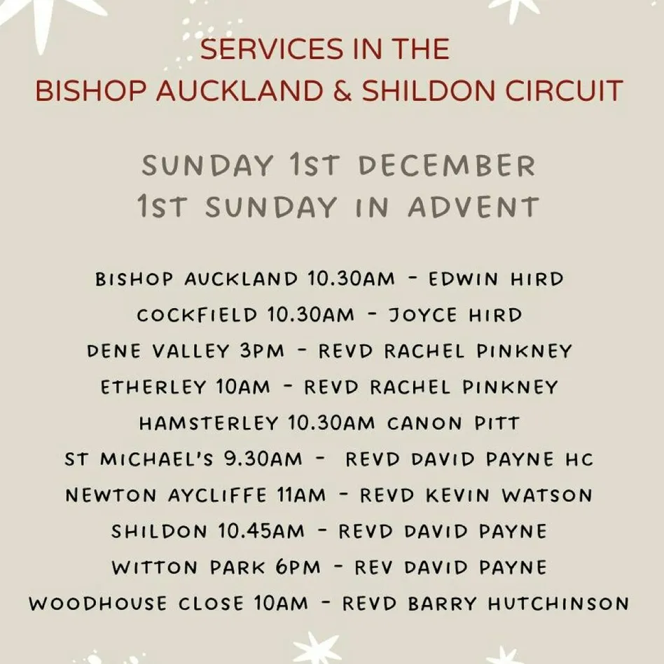 BAS Advent 1 Services 2024