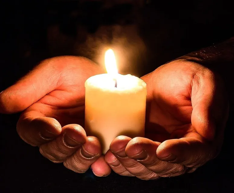 Christmas background, hands, open, candle, candlelight, prayer, pray, give, light, flame, open hands, darkness, hope, concept, idea