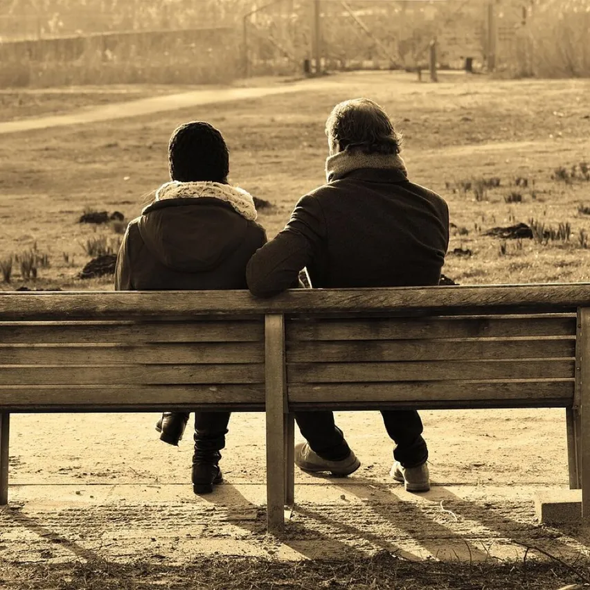 People on a bench