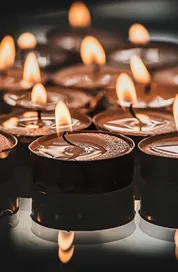 Tealights, prayer, tea candles, candlelights