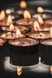 Tealights, prayer, tea candles, candlelights