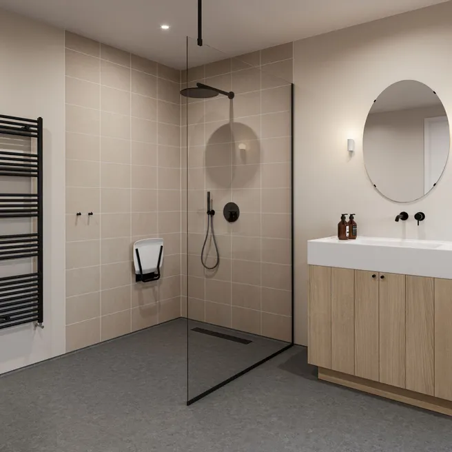 Care Home_altro Walls_showerkits_whiterock_satins_
