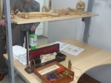 Early Electo-Shock Machine & Medical Skeleton