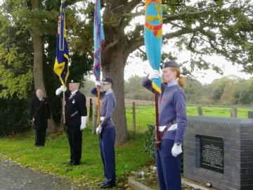 Members of the Royal British Legion paying their respects