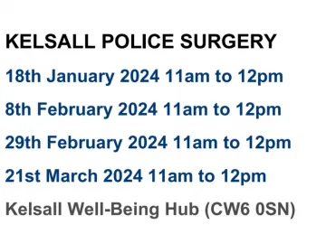 Kelsall Police Surgery January 2024