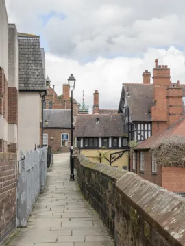 Chester City Walls – Close to Eastgate Clock