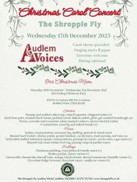 Shroppie Christmas Carols Poster