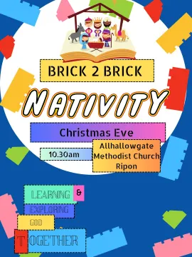 Brick 2 Brick Nativity Poster