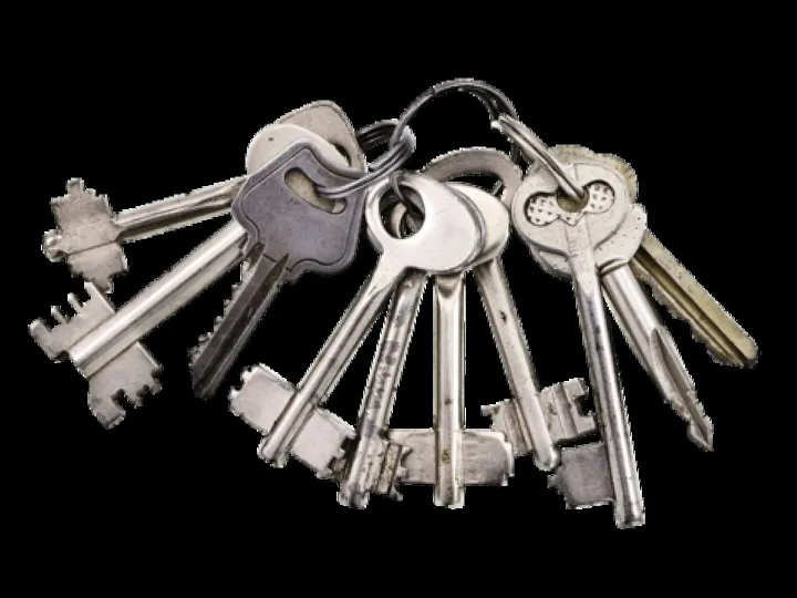 Pngtree-Bunch-of-Keys-On-White-Background-Vintage-