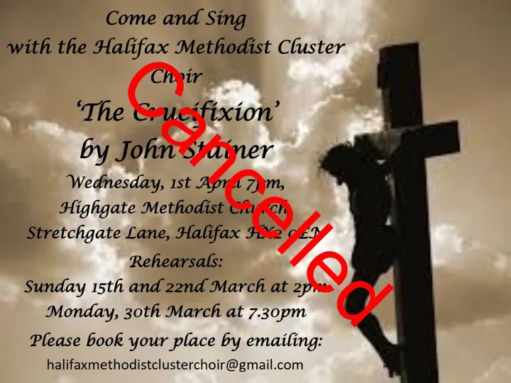 Crucifixion 2026 Cancellation